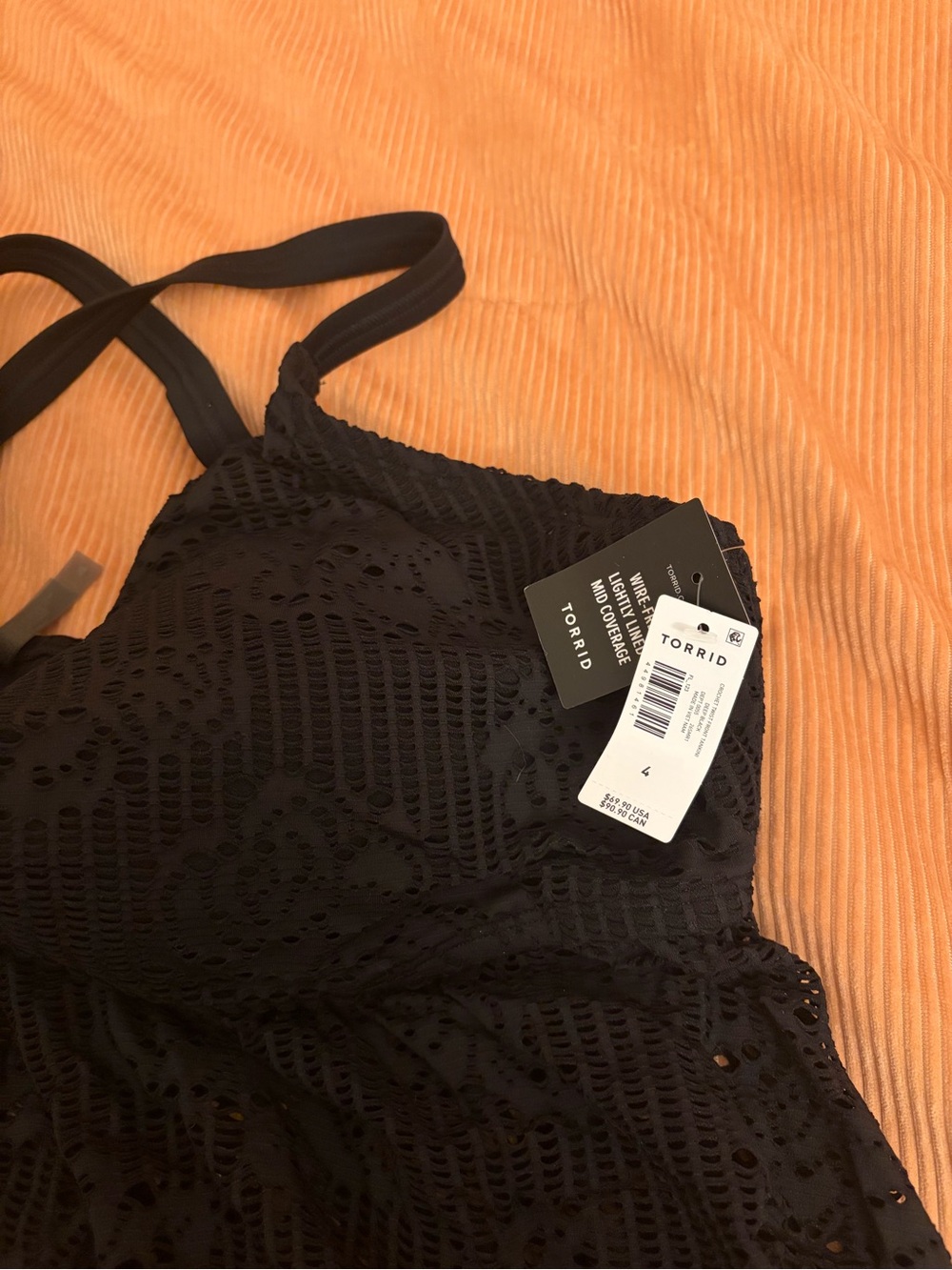 Torrid Crochet Twist Front Tankini Lacey Swimwear NWT - Picture 3 of 4